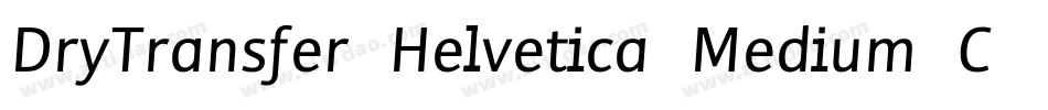 DryTransfer Helvetica Medium Caps字体转换